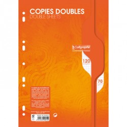 Lot de 300 feuilles simples + 300 copies doubles grand carreaux seyès  perforées A4 + 1 Index Adhésif Blumie - Cdiscount Beaux-Arts et Loisirs  créatifs