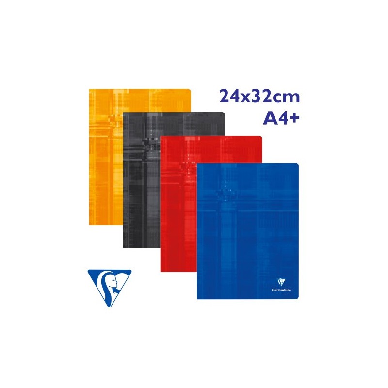 Cahier 24x32 Clairefontaine Polypro Grands Carreaux - 96 Pages