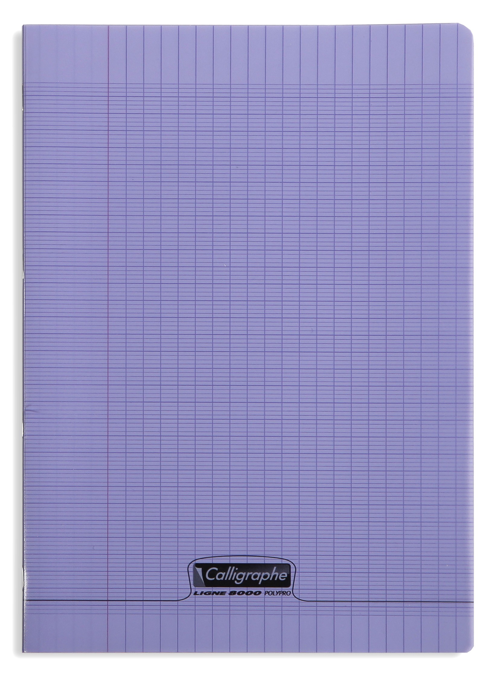 Cahier Polypro Mimesys A4 21x29,7 96P Grands Carreaux Seyes Gris  Clairefontaine
