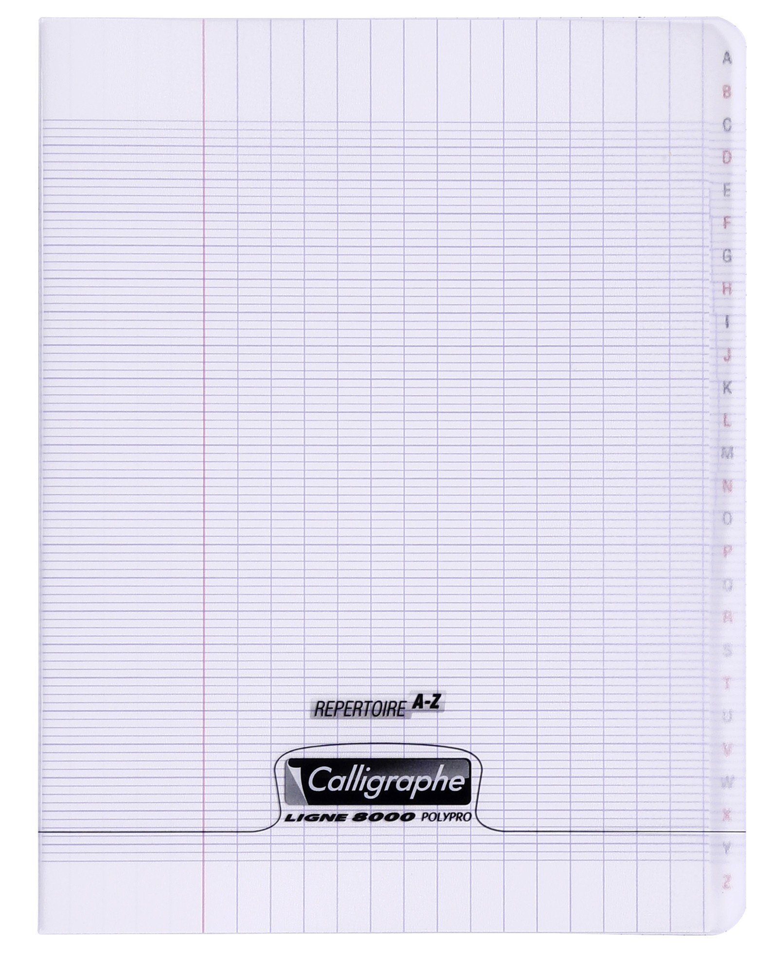  Cahier Répertoire Alphabétique 17 x 22 Quadrillé Petits  Carreaux 5x5mm: 100 Pages - 50 Feuilles