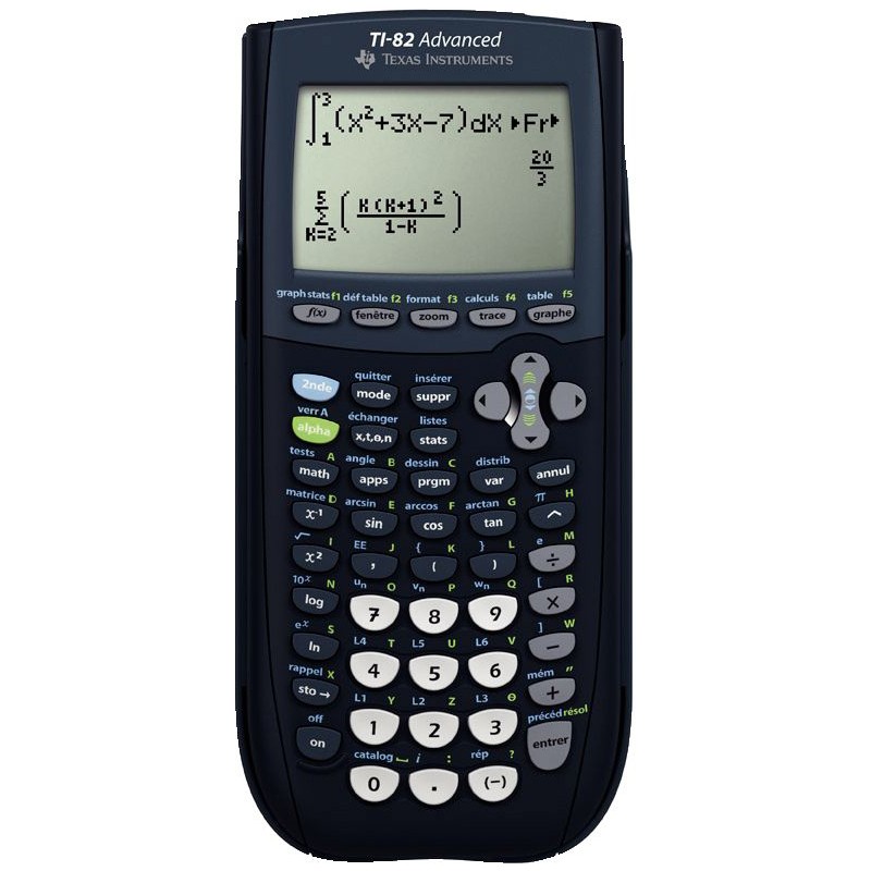 Calculatrice texas instrument graphique ti-82 advanced edition python  36x111x234mm