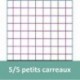 Feuille bristol 210gr non perforées 148x210 petits carreaux (5/5) Blanc